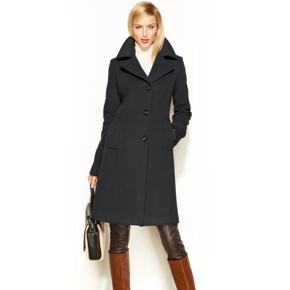 Anne Klein Jackets & Blazers - Anne Klein Wool-Cashmere-Blend Walker Coat
